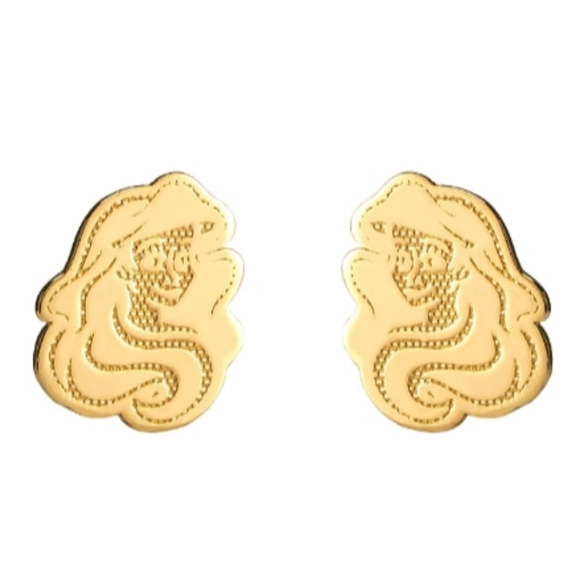 Disney The Little Mermaid Ariel 10 kt Gold Stud Earrings